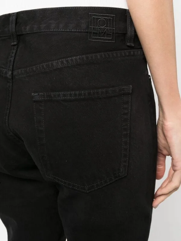 Toteme Twisted Seam Denim Jeans Black | Luxury and style at your fingertips