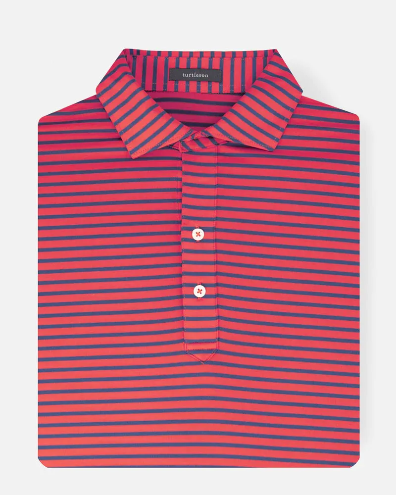Turtleson Miller Stripe Performance Polo