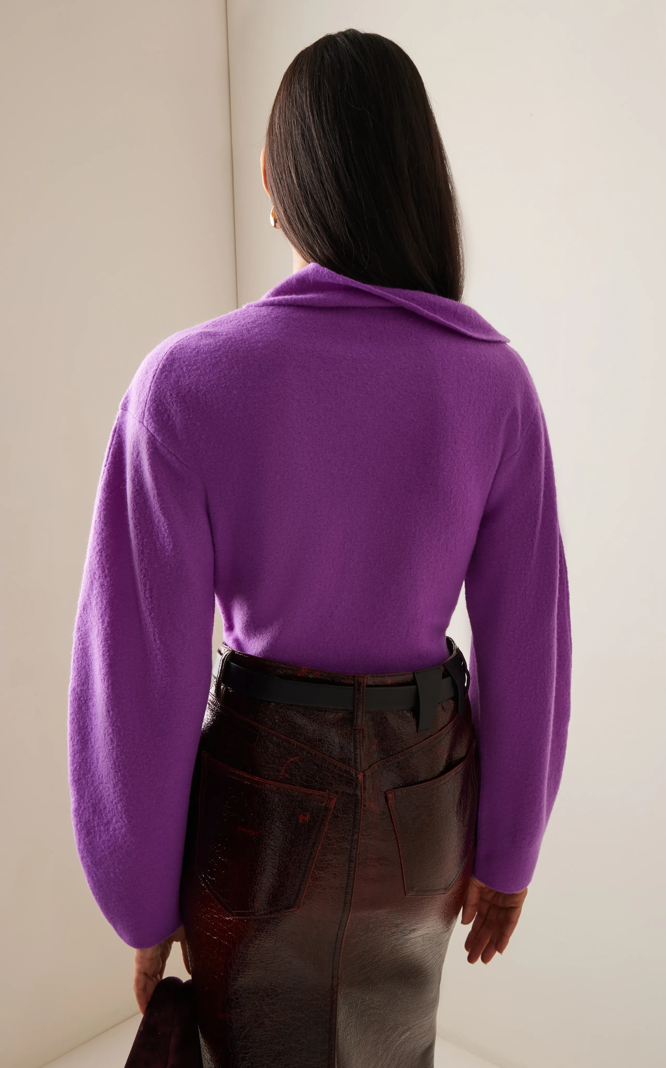 Ulla Johnson Corinna Ruffled Merino Wool Pullover
