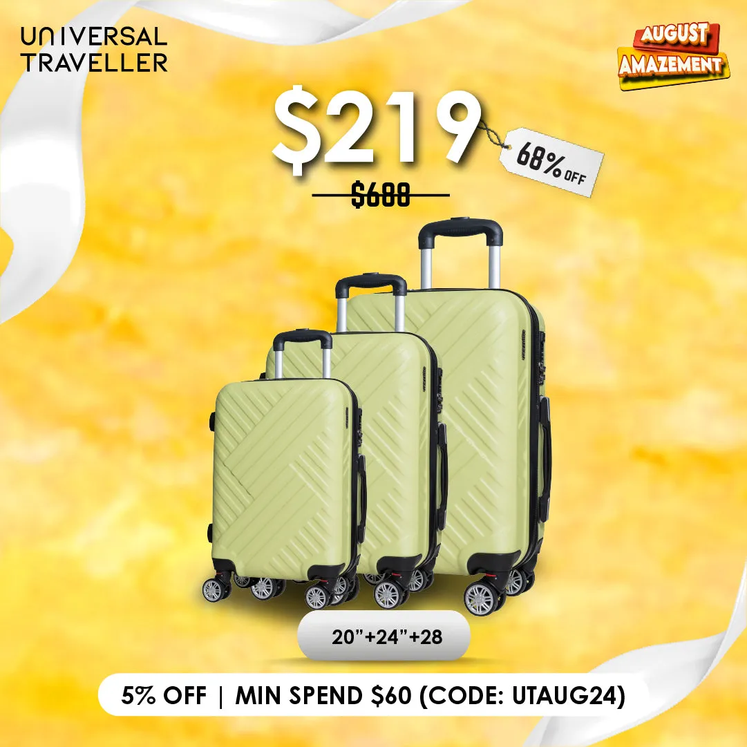 URBANlite WEAVE  20+24+28 Bundle 360° 8-Wheel Spinner | TSA Lock I Expandable |Hard Case Luggage