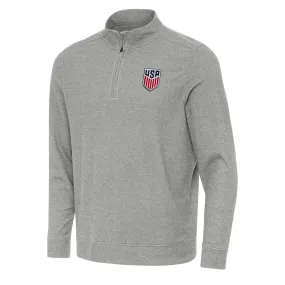 US Mens Soccer Subtle Quarter Zip Mock