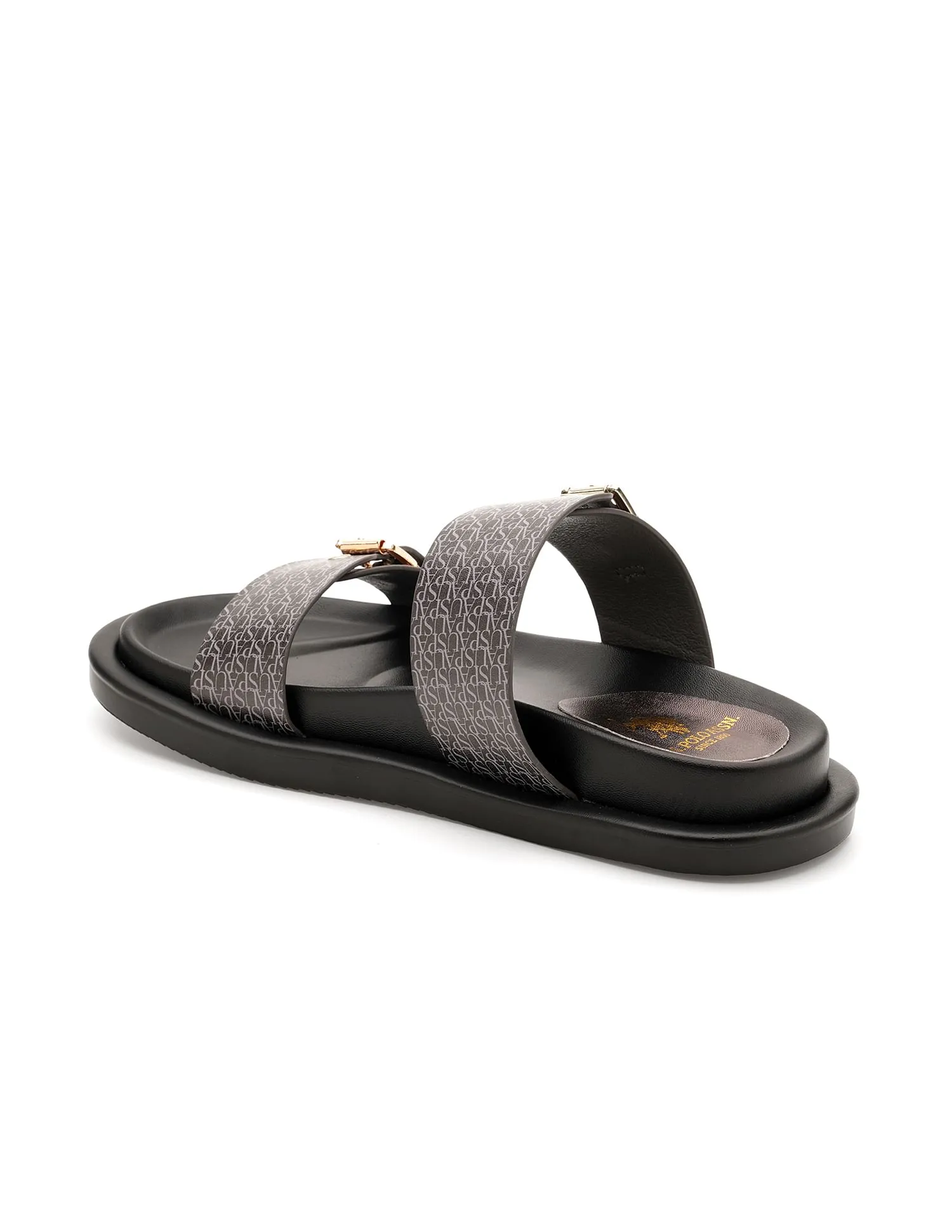 U.S. Polo Assn. Open Toe Buckle Detail Maria Sandals