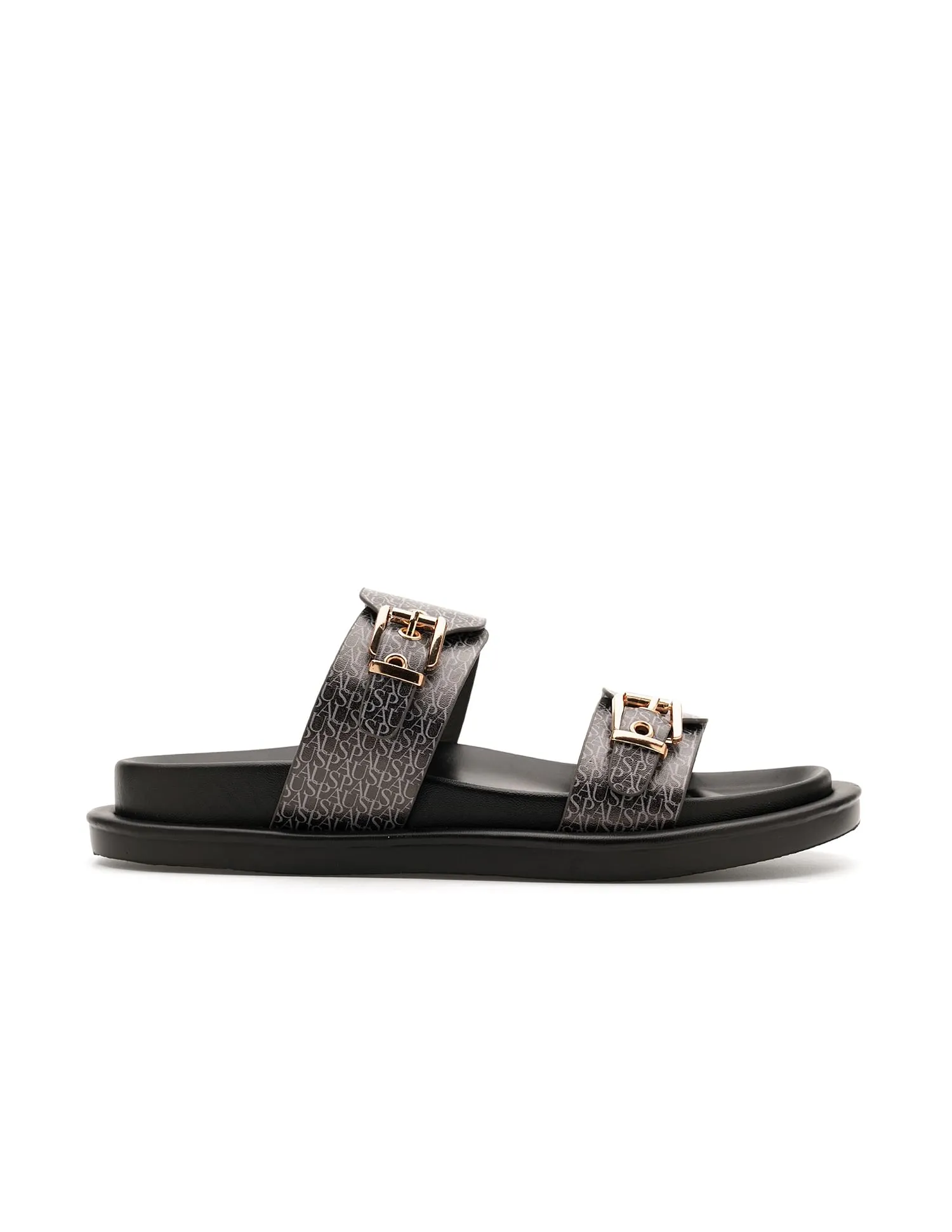 U.S. Polo Assn. Open Toe Buckle Detail Maria Sandals