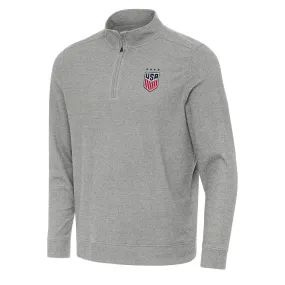 US Womens Soccer Subtle Quarter Zip Mock