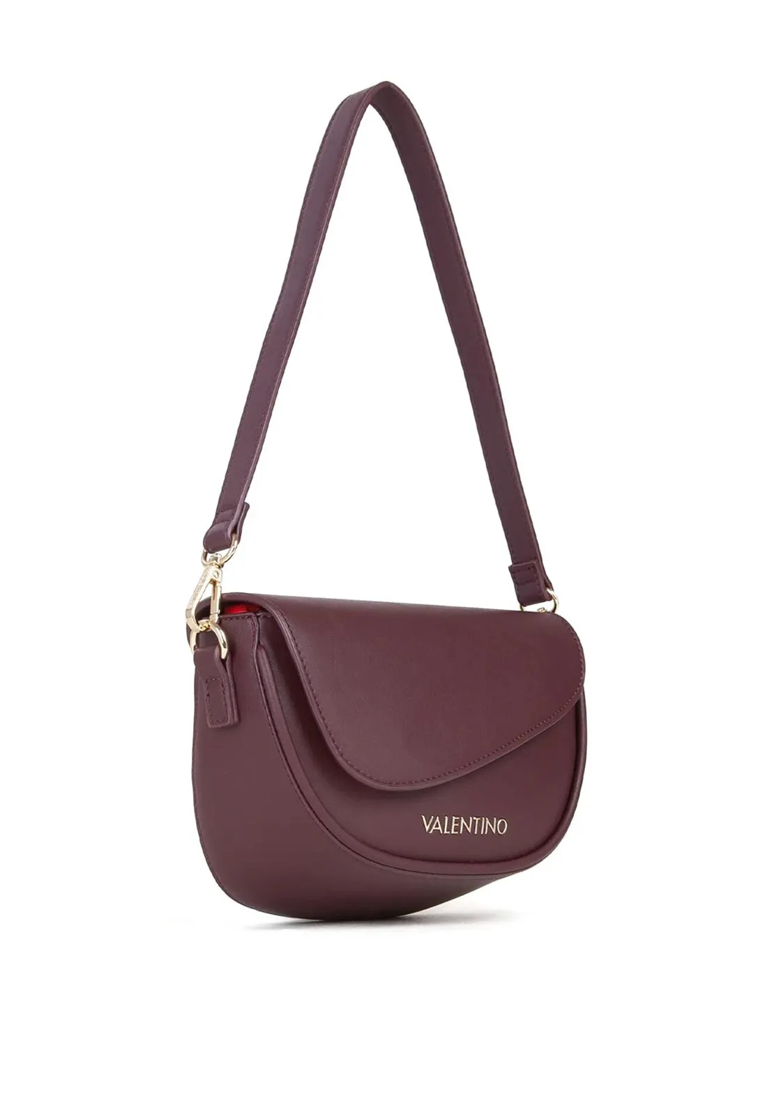 Valentino Piper Asymmetric Crossbody Bag, Wine