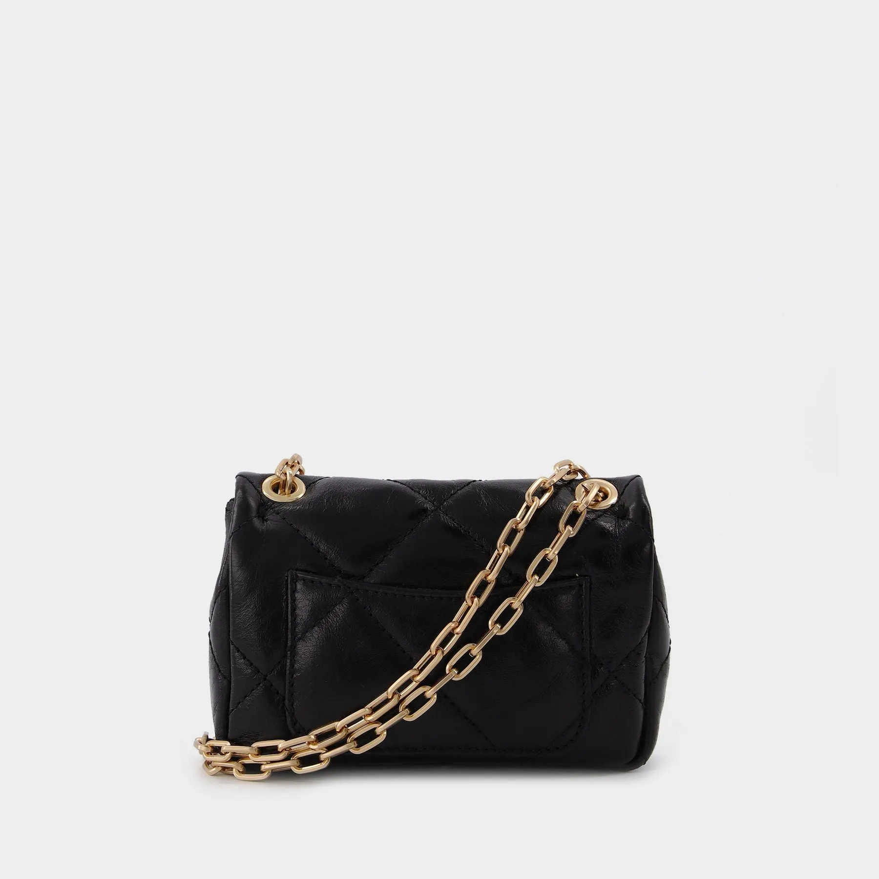 Vanessa Bruno  Nano Moon Hobo Bag - Vanessa Bruno -  Black - Leather