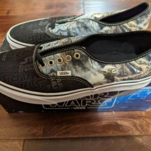 Vans Star Wars x Authentic Yoda Black/White 2014 Vintage...