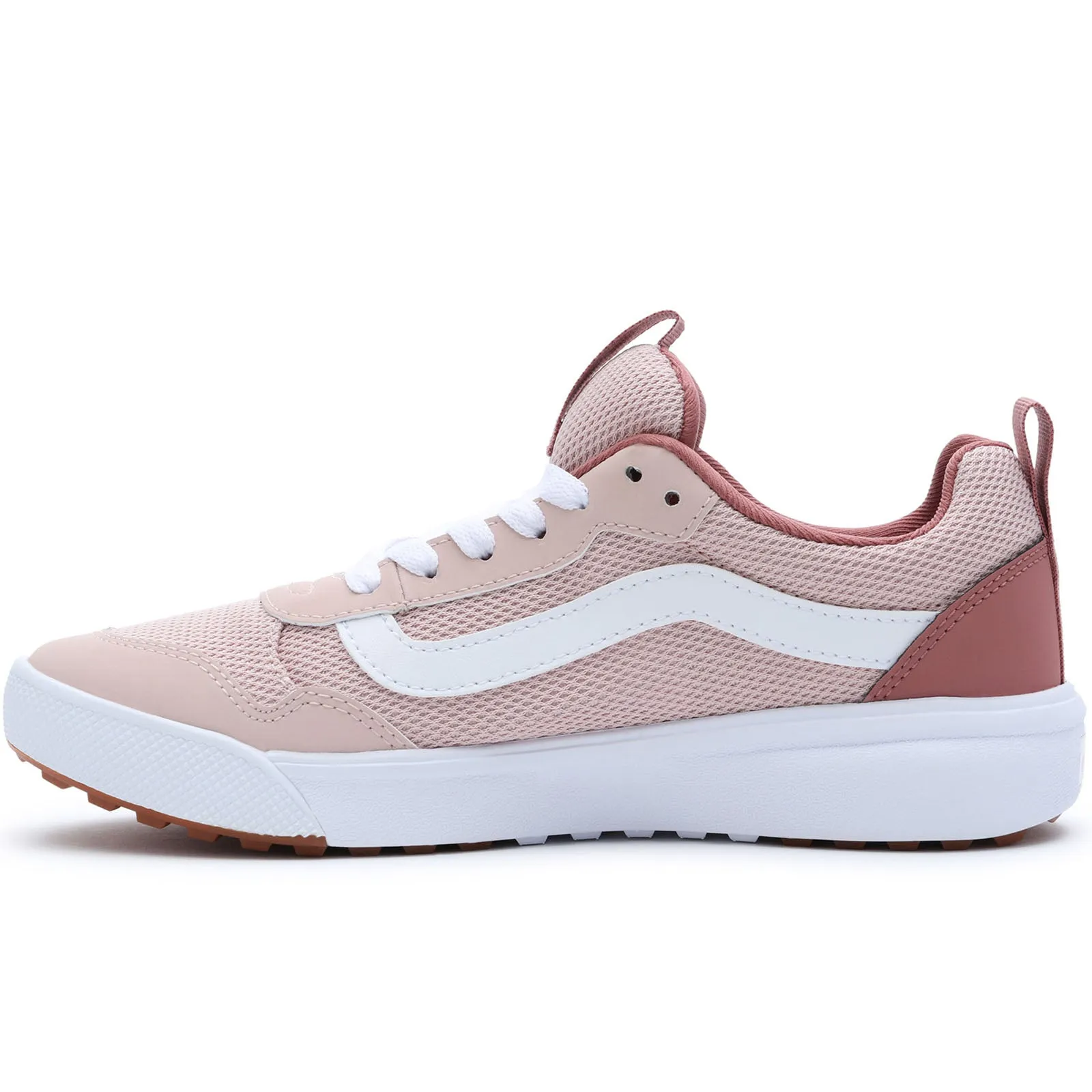 Vans Womens Range EXP Lace Up Skater Trainers - Rose/White