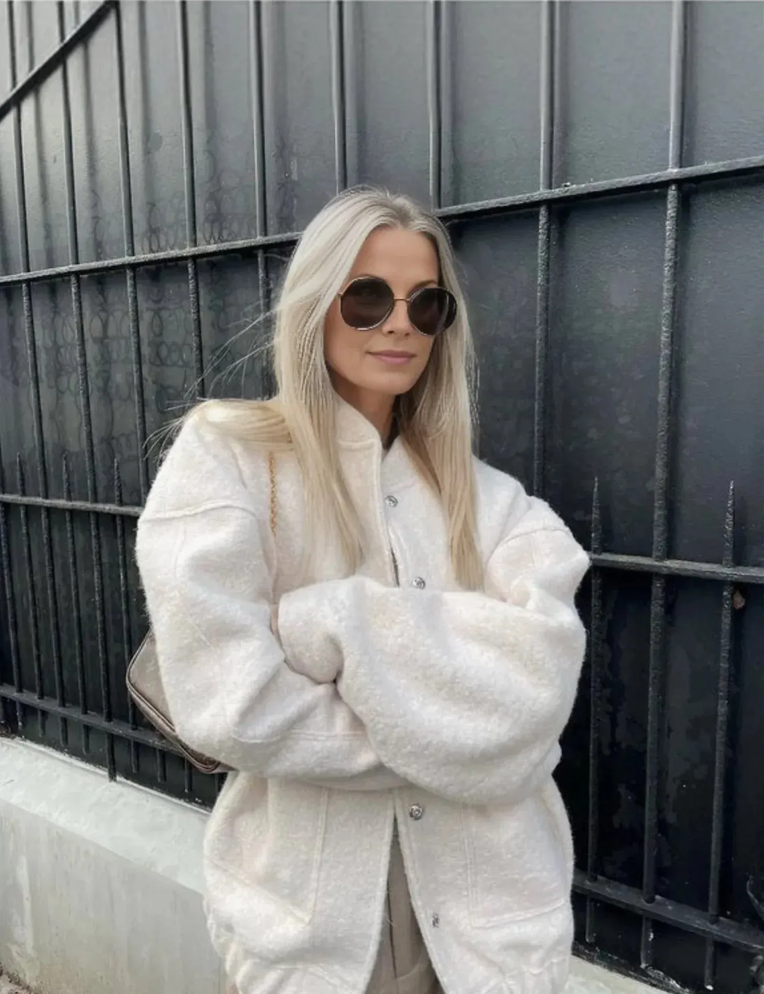 Veste Bomber Oversized légante pour Femmes