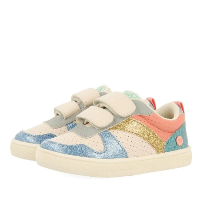 Vinstra babies' multicoloured sneakers with adjustable fastenings