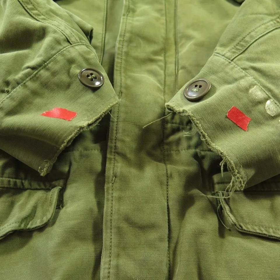 Vintage 40s US Army Field Jacket M-43 Size 38 fits Med WWII Military OG-107