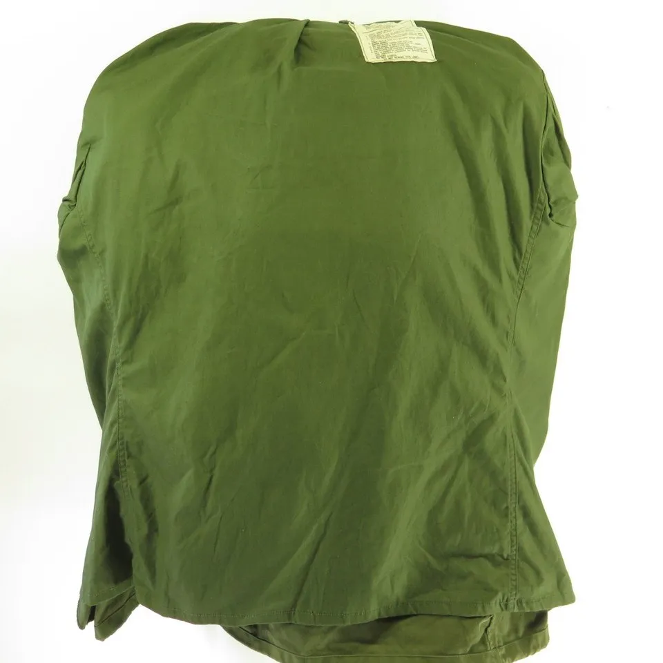 Vintage 70s M-65 Field Jacket Mens M USAF Airlift Command Vietnam OG-107 Sateen
