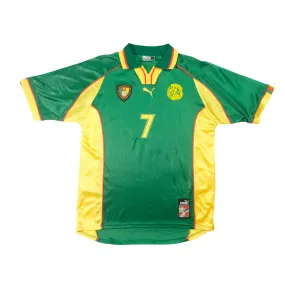 Vintage Cameroon 1998/1999 Puma Original Home Football Shirt Large