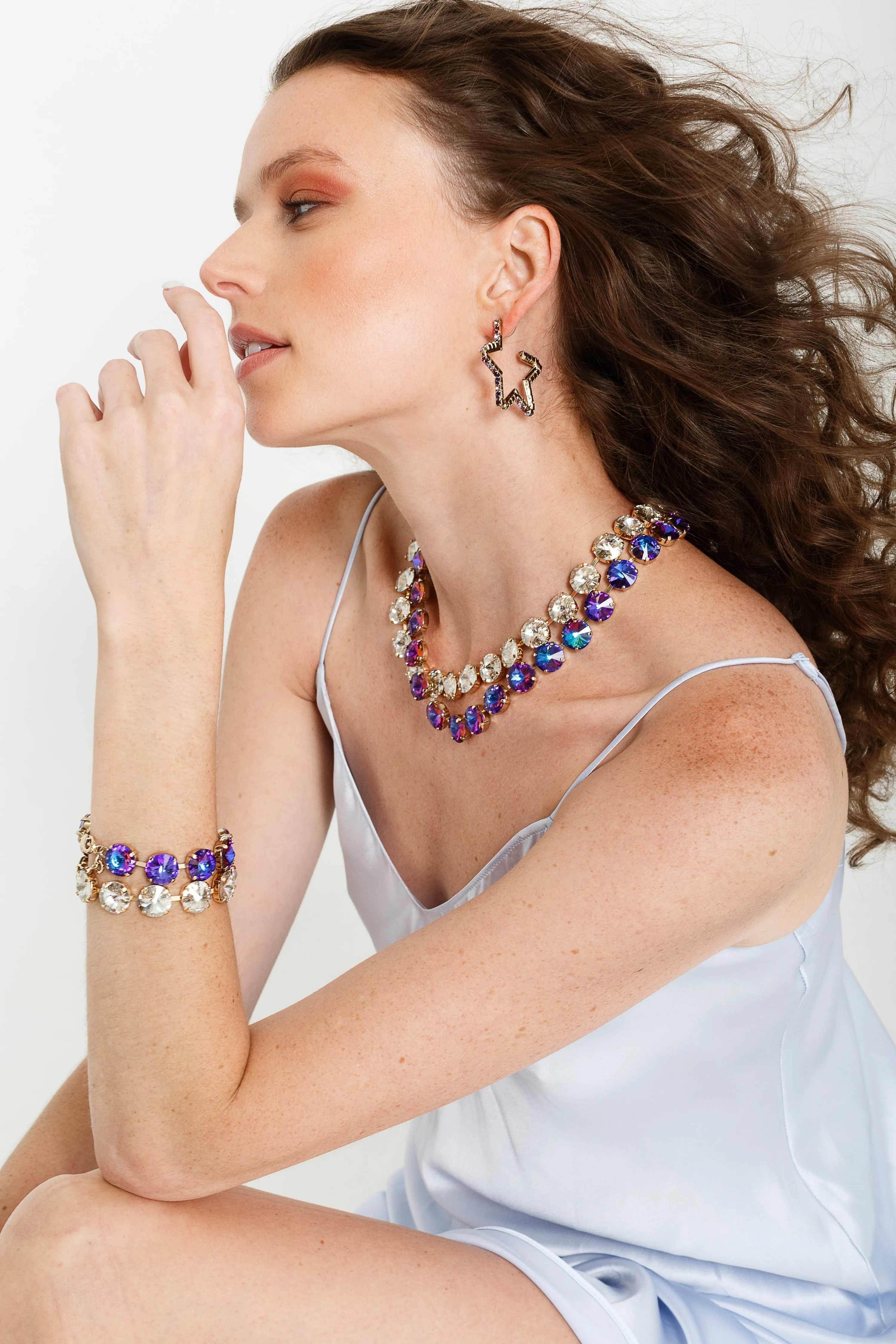 Violet Blue Rivoli Bracelet