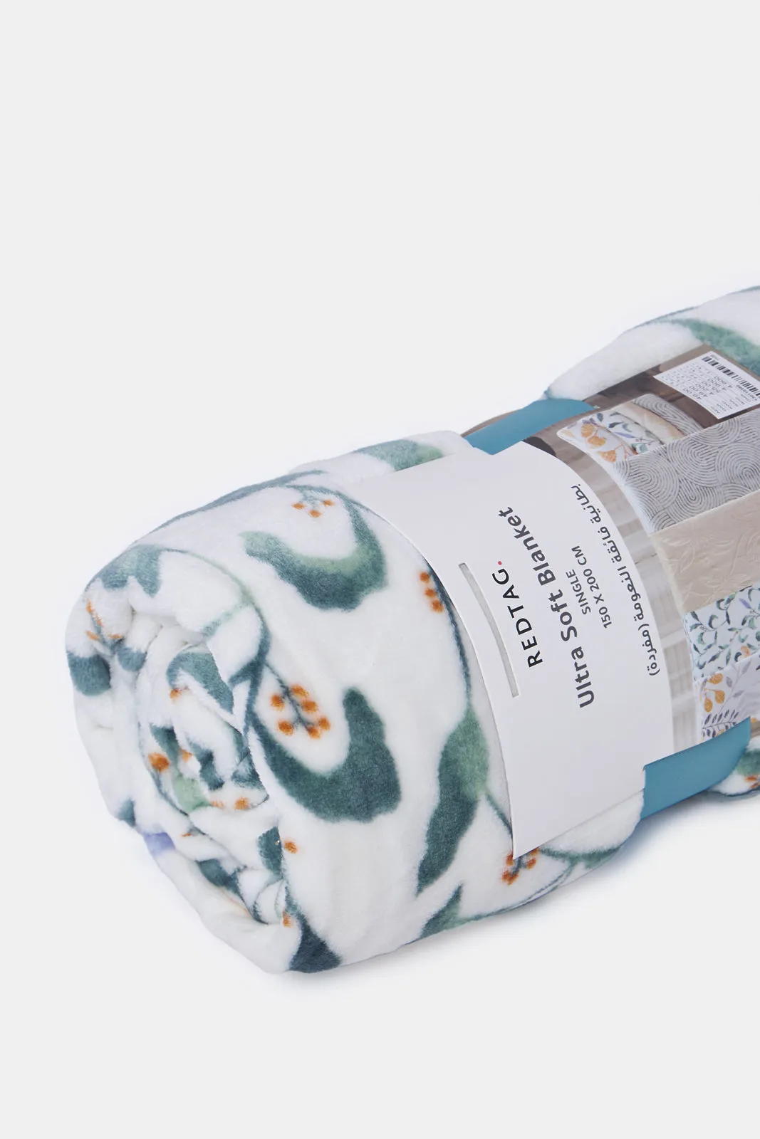 White Printed Blanket (Single Size)