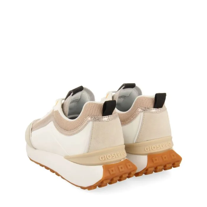 WHITE SNEAKERS WITH BEIGE DETAILS FOR WOMEN BALLAGAT