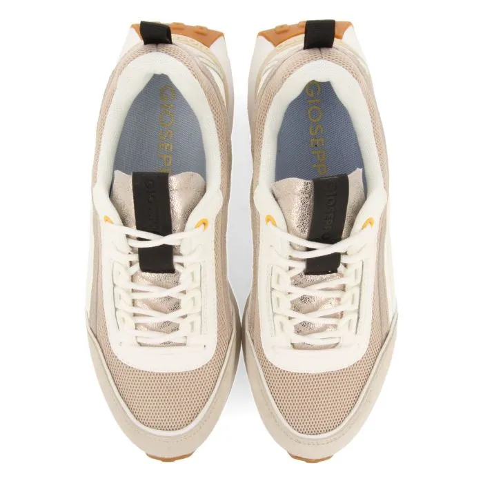 WHITE SNEAKERS WITH BEIGE DETAILS FOR WOMEN BALLAGAT