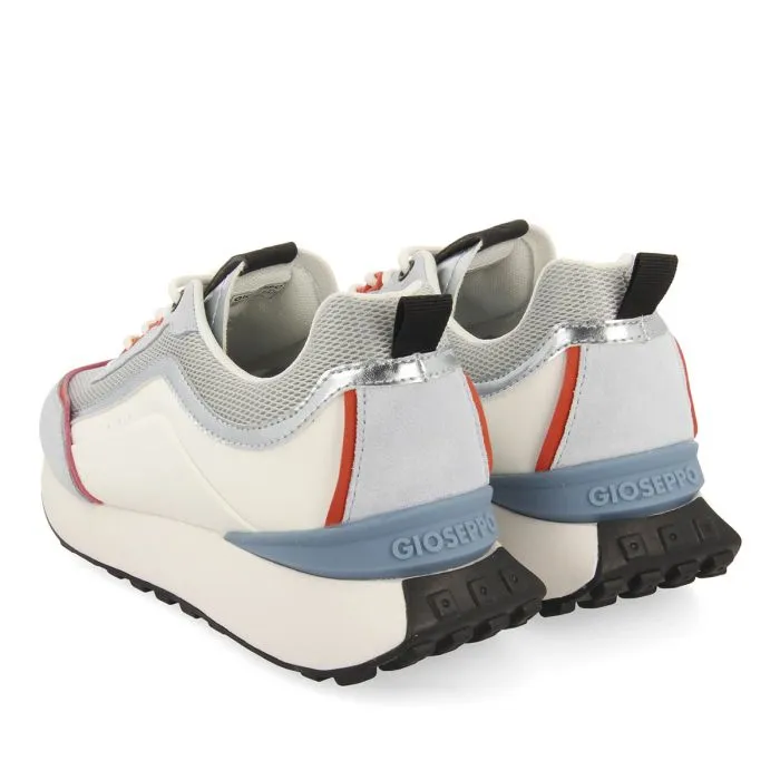 WHITE SNEAKERS WITH BLUE DETAILS FOR WOMEN BALLAGAT