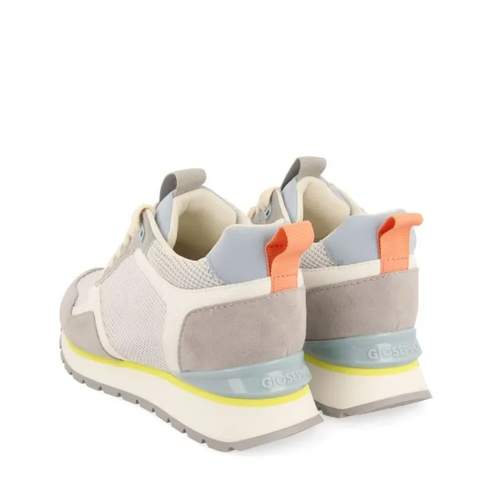 WHITE SNEAKERS WITH INTERNAL WEDGE AND MULTICOLOR DETAILS FOR WOMEN RANDAZZO