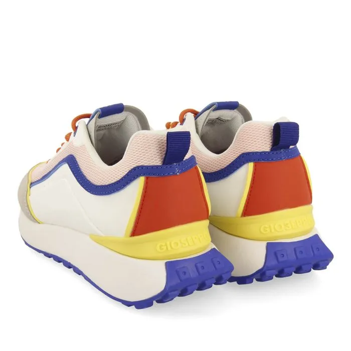 WHITE SNEAKERS WITH MULTICOLOR DETAILS FOR WOMEN BALLAGAT