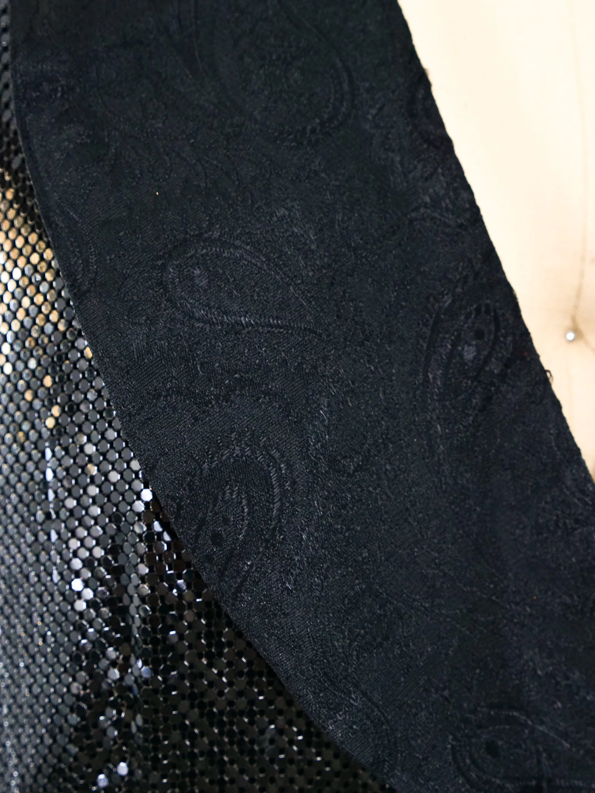 Whiting and Davis Black Chainmail Vest