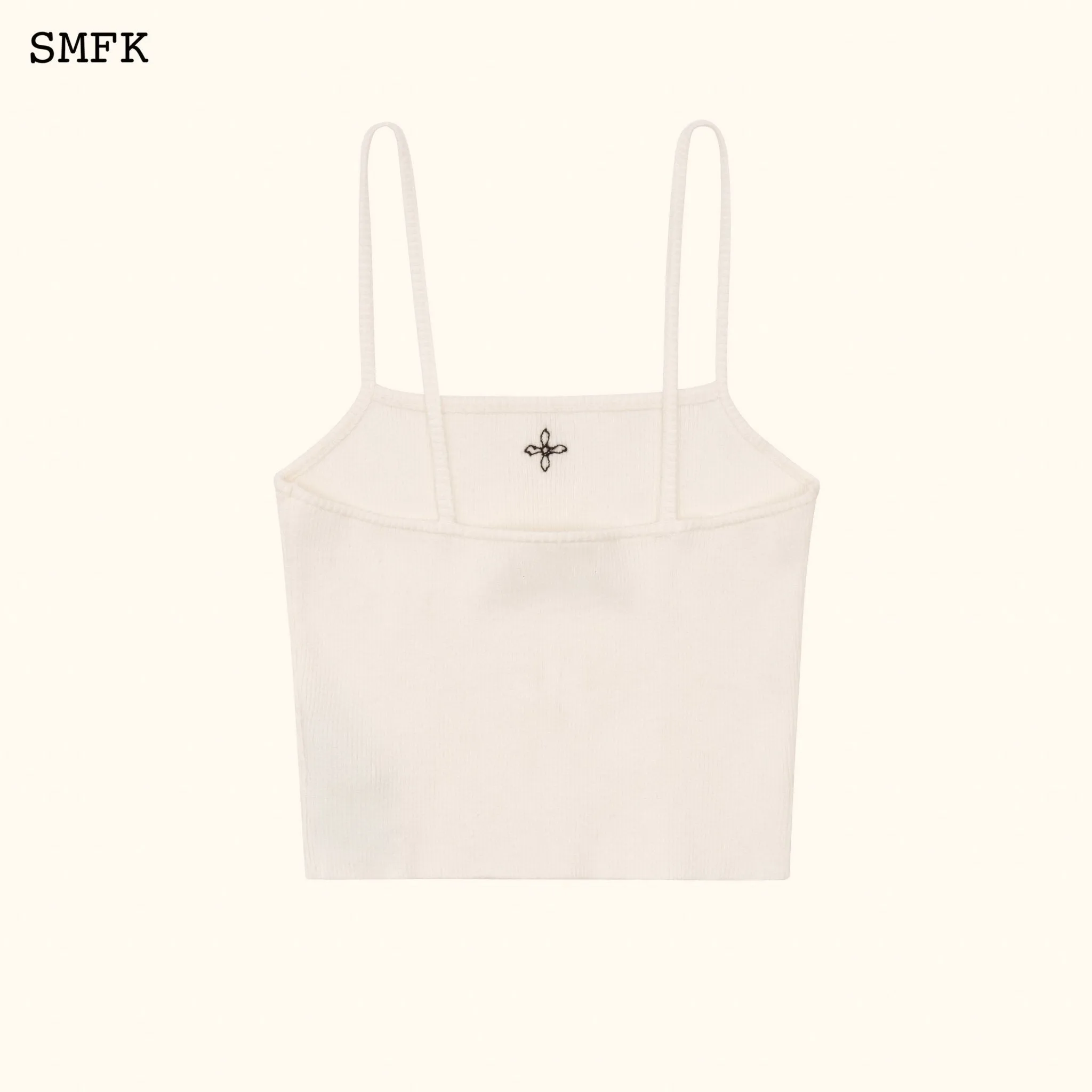 WildWorld Cross Riding Knitted Vest Top In White-