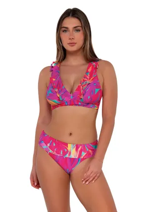 Willa Wireless Bralette Bikini Top (D+ Cup)