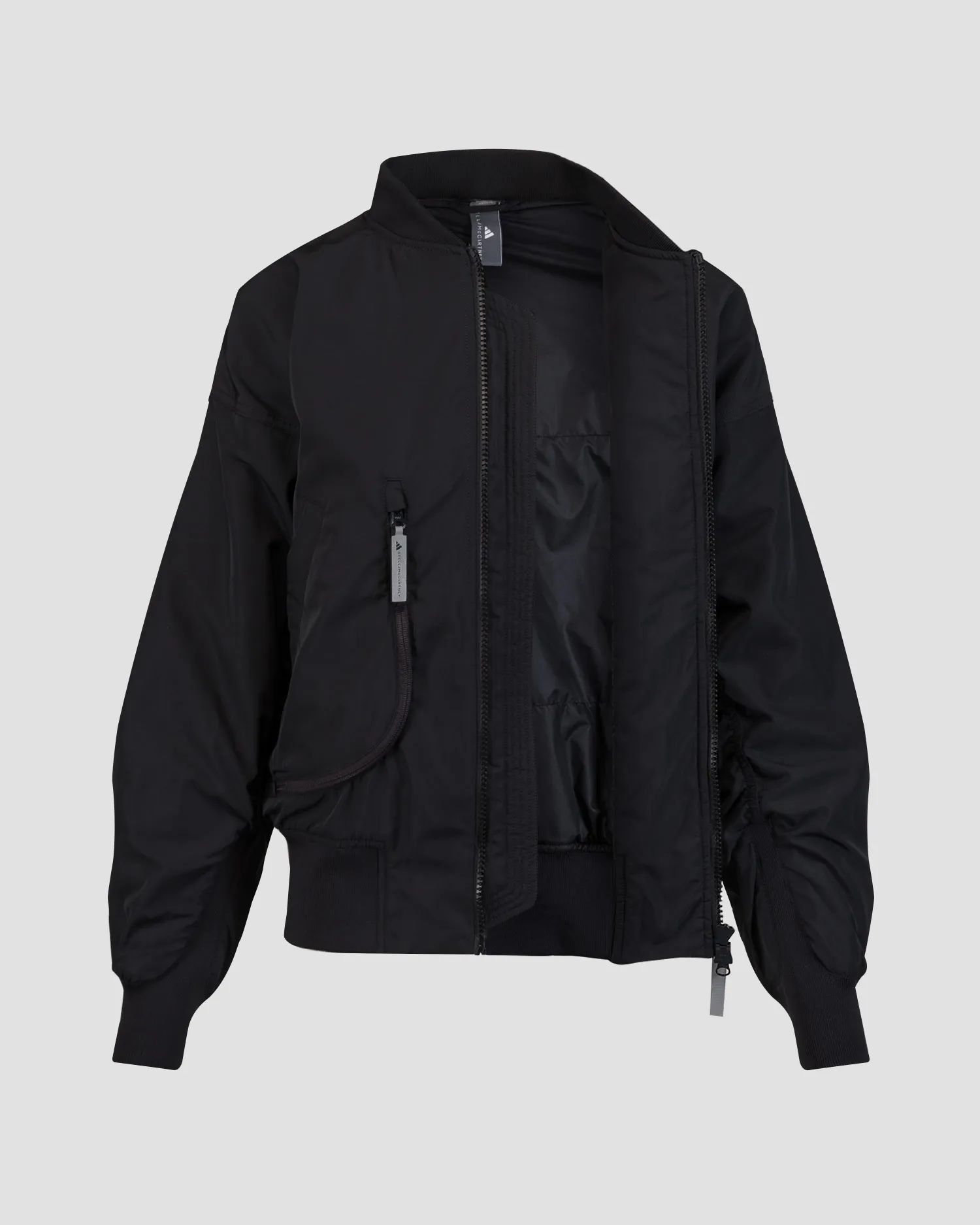 Women's black bomber jacket Adidas by Stella McCartney Sw IP1370-black