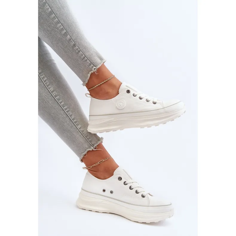 Women's Sneakers on a Massive Sole Big Star NN274126 White