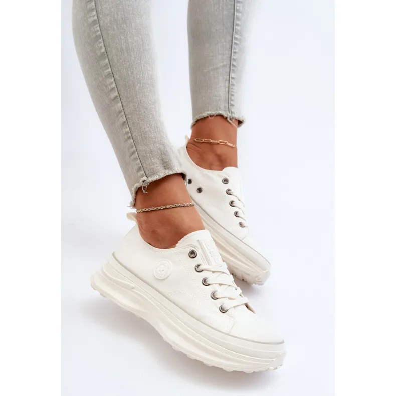 Women's Sneakers on a Massive Sole Big Star NN274126 White