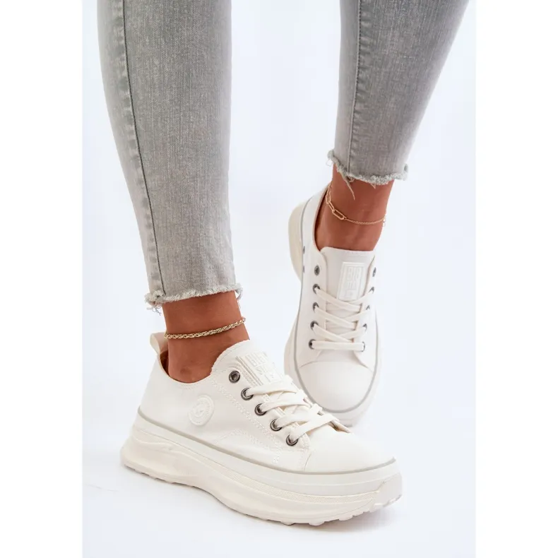 Women's Sneakers on a Massive Sole Big Star NN274126 White