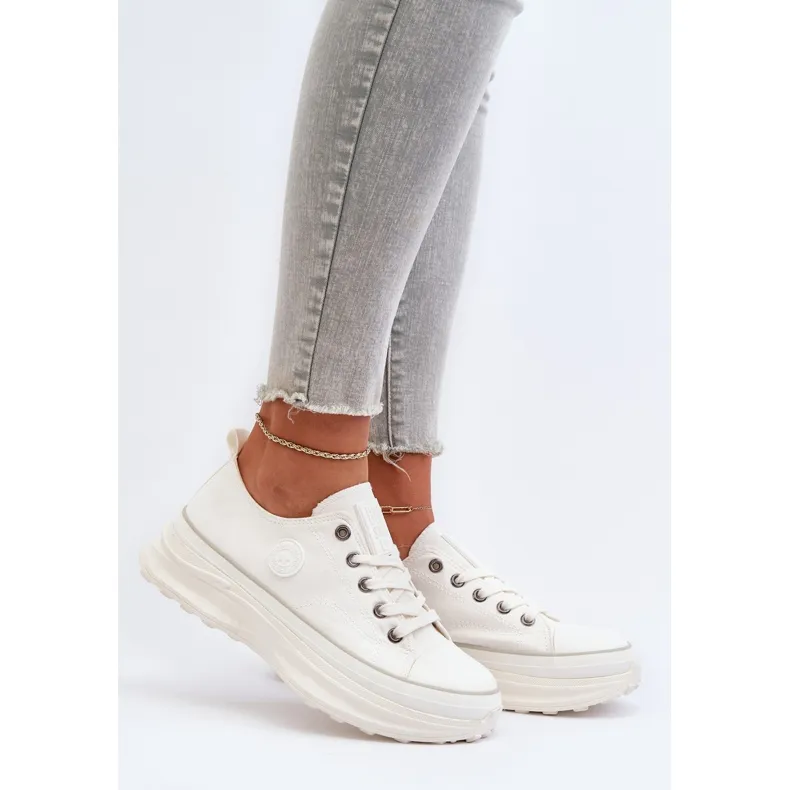 Women's Sneakers on a Massive Sole Big Star NN274126 White