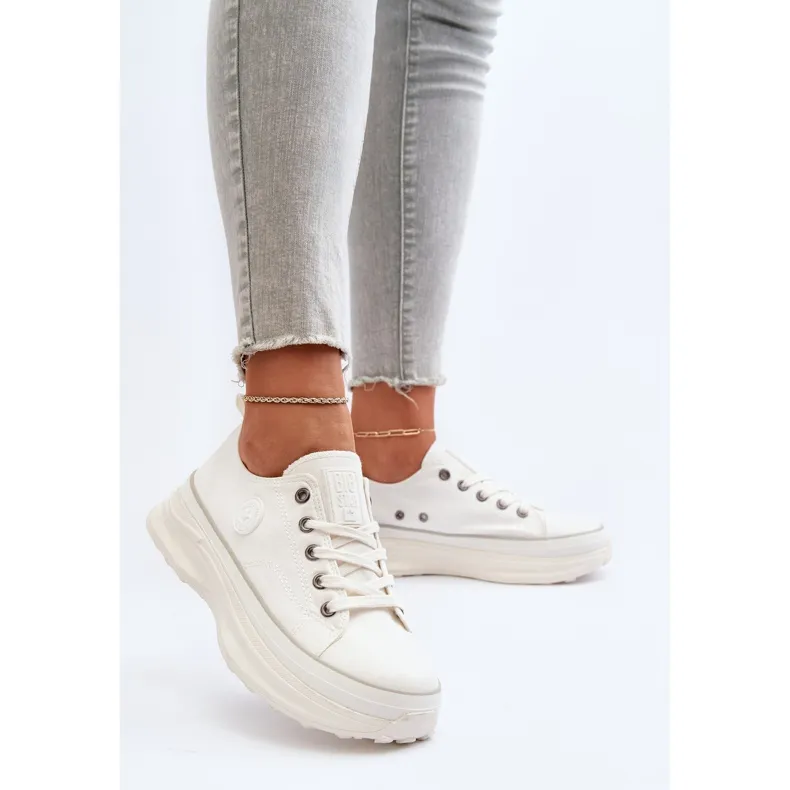 Women's Sneakers on a Massive Sole Big Star NN274126 White