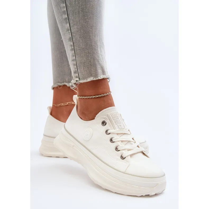 Women's Sneakers on a Massive Sole Big Star NN274126 White