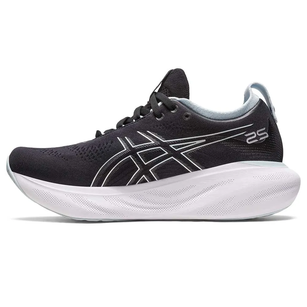Women's Gel-Nimbus 25 Running Shoe - Black/Reborn Blue - Regular (B)