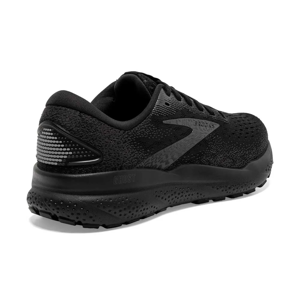 Women's Ghost 16 Running Shoe - Black/Black/Ebony - Wide (D)