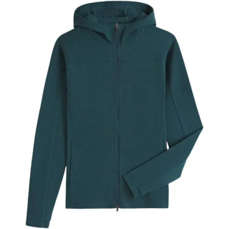 Women's Merino Shak Hoodie, Evergreen, Medium