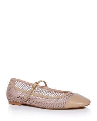 Women's Mesh Round Toe Ballet Flats - 100% Exclusive