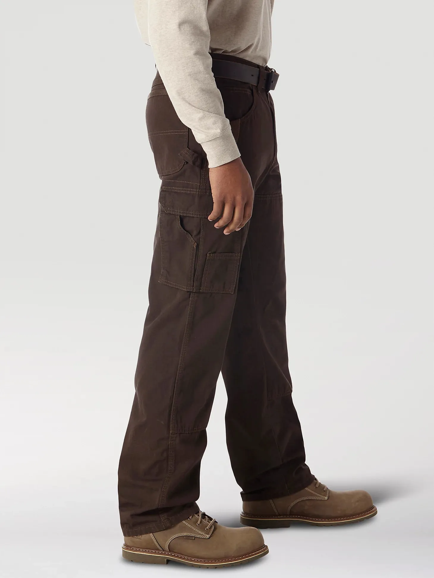 WRANGLER RIGGS WORKWEAR RIPSTOP RANGER CARGO PANT IN DARK BROWN SIZE 38X32