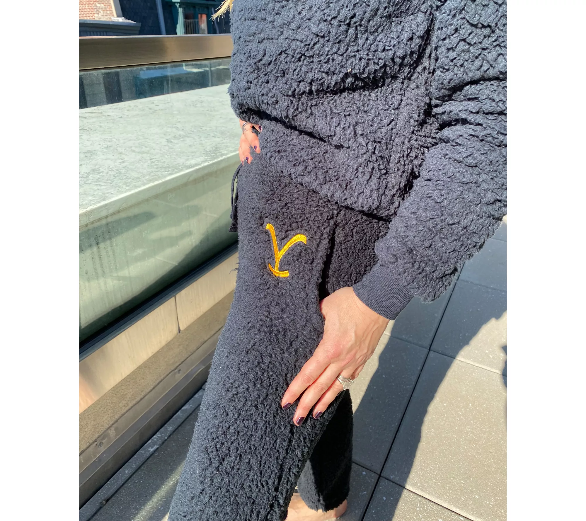 Yellowstone x BumbleBella by Jill Martin Regular Sherpa Joggers