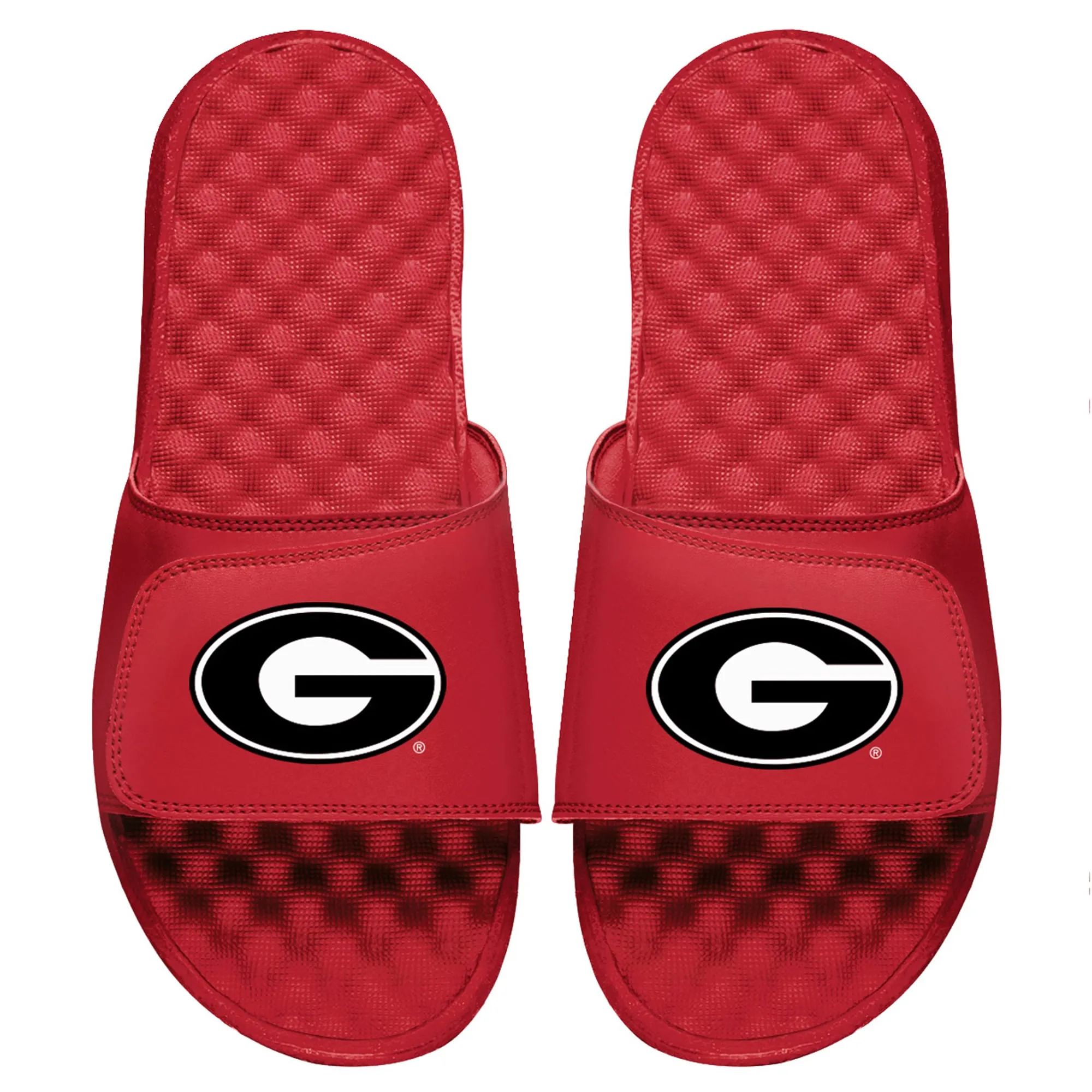 Youth ISlide Red Georgia Bulldogs Primary Logo Slide Sandals