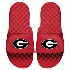 Youth ISlide Red Georgia Bulldogs Primary Logo Slide Sandals