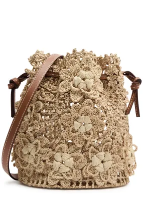 ZIMMERMANN Floral raffia bucket bag -                         -                     -                