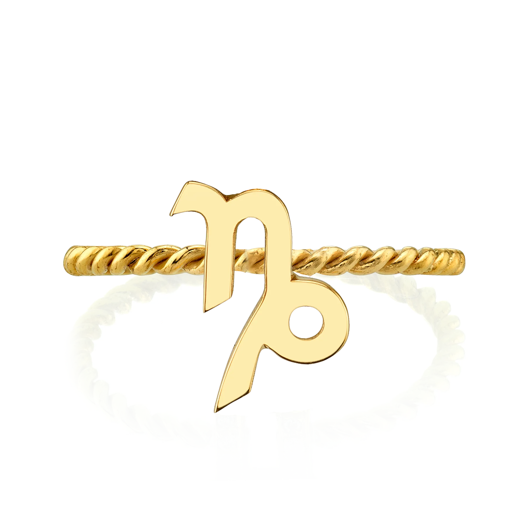 Zodiac Station Ring - 14k Yellow Gold