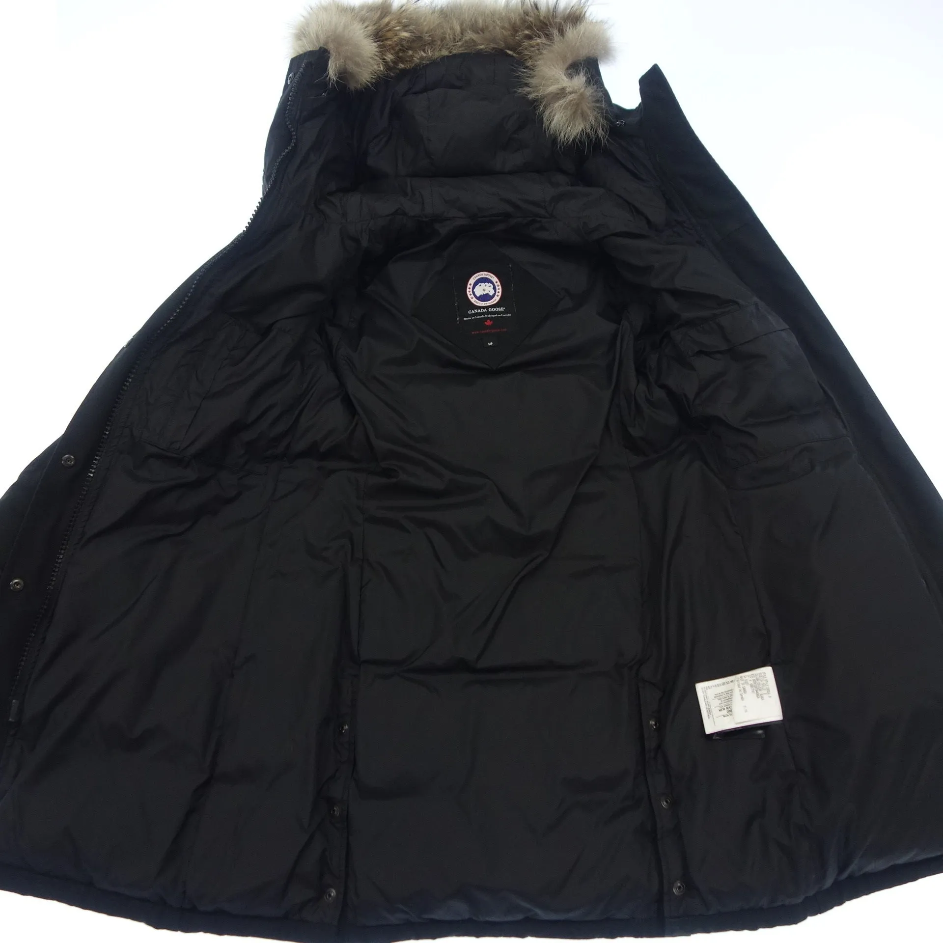 カナダグース ダウンジャケット マッケンジー 2302JL レディース S 黒 CANADA GOOSE【AFA22】【中古】