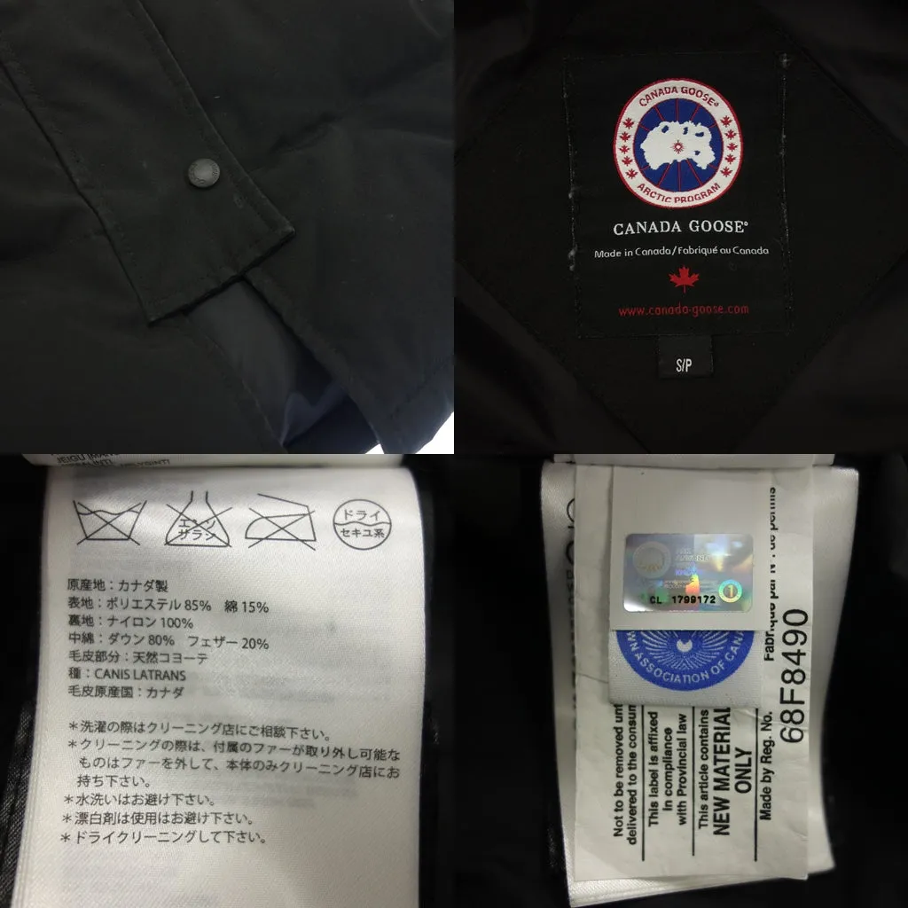 カナダグース ダウンジャケット マッケンジー 2302JL レディース S 黒 CANADA GOOSE【AFA22】【中古】